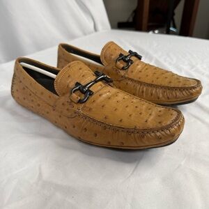 Salvatore Ferragamo Limited Edition Ostrich Driver Moccasin